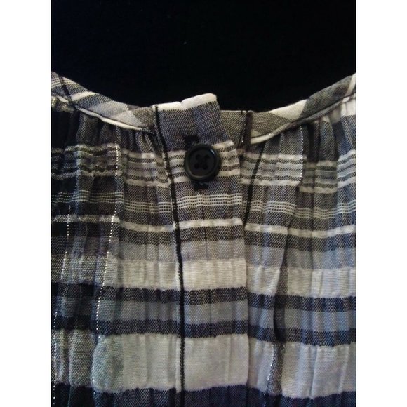 White Stag Womens Black & White Plaid Top Size Large - Picture 3 of 7